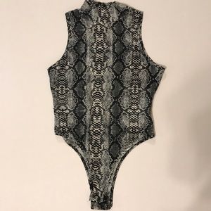 Snake skin body suit nwot